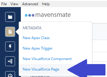 New Visualforce Page