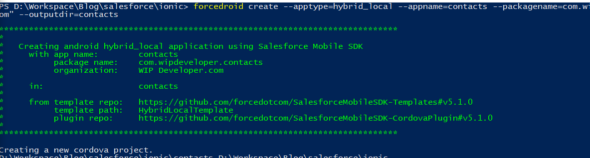 Saleforce Mobile SDK and Ionic – Setup the Mobile SDK