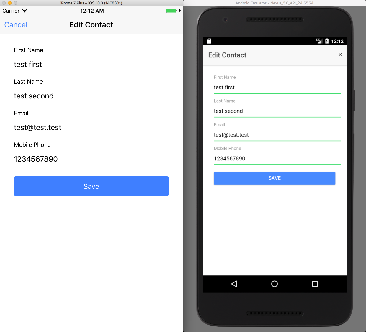 Salesforce Mobile SDK and Ionic - Styling Forms